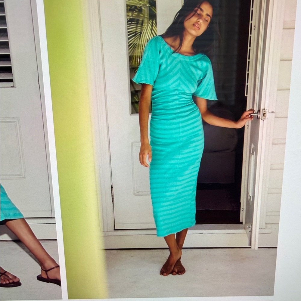 Free People Vibrant Blue Midi Dress